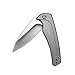 Kershaw Intellect Pocket Knife (1810) 3 In. 8Cr13MoV Steel Blade, Steel Handle with Titanium Carbo-Nitride Coating, Features SpeedSafe Assisted Opening with Flipper and Reversible Clip, 3.7 oz