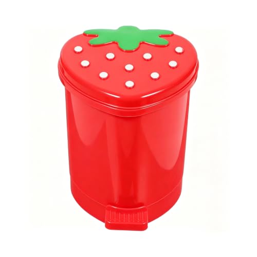 Caneca de basura mini roja 0.3 galones con pedal