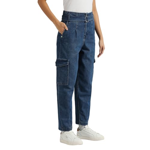 Image of Pepe Jeans Women's Mid Rise Tapered Jeans