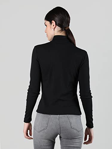 Image of Kepa Women Cotton High Neck Top Full Sleeve T Shirt