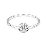 Xiaomei Sterling Silver Sea Shell Mermaid Nautical Jewelry Band Ring Life Fine Jewelry for Women Gift Set Size 6-10 (US 9)