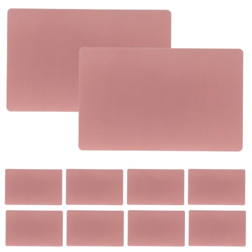 Tarjetas en blanco para grabado láser metálicas de 3,4 x 2,1 pulgadas para hogar y oficina.