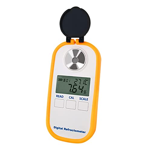 Refractómetro de mano, medidor digital portátil para miel, azúcar, frutas, alimentos, bebidas, rango de medición del 0 al 94 %