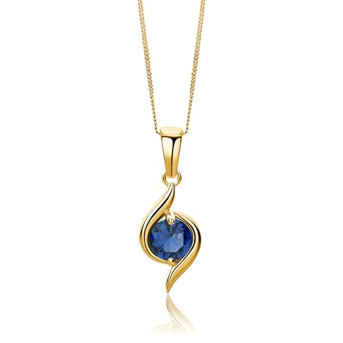 Miore Collares Mujer Oro Amarillo De 9 Ct 375, Colgante Con Gema Zafiro Azul 0,46 Ct, Gema De Nacimiento, Cadena Barbada De 45 Cm, Hipoalergénico, Joyería Para Mujer, Se Entrega Con Estuche Para Joyas Miore Collares Mujer Oro Amarillo De 9 Ct 375, Colgante Con Gema Zafiro Azul 0,46 Ct, Gema De Nacimiento, Cadena Barbada De 45 Cm, Hipoalergénico, Joyería Para Mujer, Se Entrega Con Estuche Para Joyas