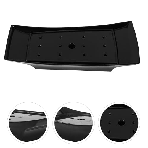 Plato pequeño para sushi en forma de barco negro melamina miniatura 7