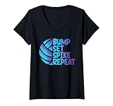 Photo Gallery donna impressionante e cool pallavolo tee bump set spike repeat maglietta con collo a v Photo Gallery donna impressionante e cool pallavolo tee bump set spike repeat maglietta con collo a v