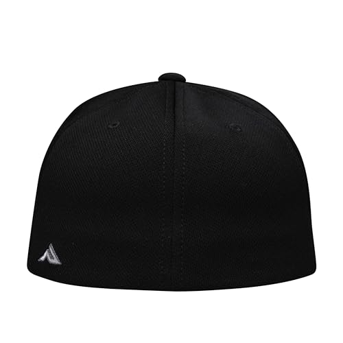 Image of Pacific Headwear Premium P-Tec Flexfit Cap, Black /Orange, S /M