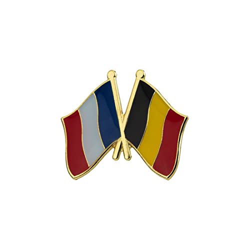 Pin's Drapeaux Jumelage France Belgique - Jumelage - qualité de finition - Epingle - Broche - Badge - Jumelage et Fraternité