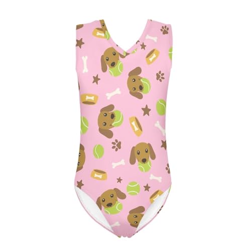 Image of Swimsuits for Girls 3-14 Summer Kids Bathing Suits Gymnastics Leotards One Piece Swimwear