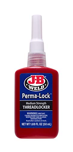 J-B Weld 24250 Perma-Lock Medium Strength Threadlocker - Blue - 50 ml