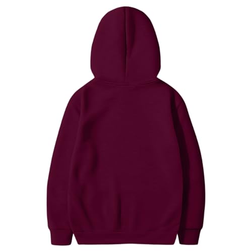 Hoodies for Men Cotton Casual Solid Hooded Collar Drawstring Pullover Fall Winter Long Sleeve Sweatshirts3