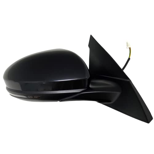 Spieg Passenger Side Mirror for 2019-2024 Nissan Altima S SR Power Adj Heated Glass Turn Signal Light Black 6 Pins Right NI1321312