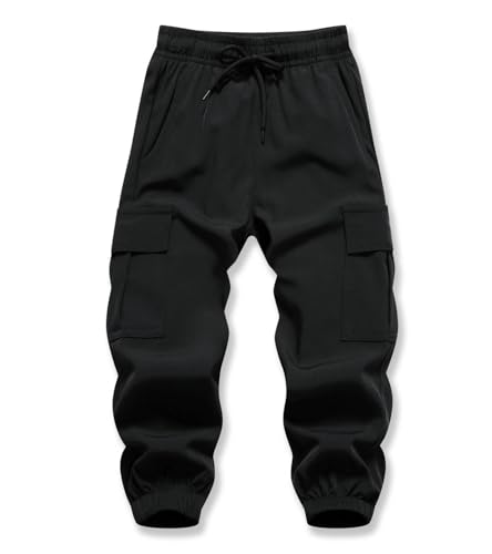 Image of Baby Boys Cargo Joggers Pants Toddler Quick Dry Lightweight Hiking Pants Kids Pull On Sweatpants