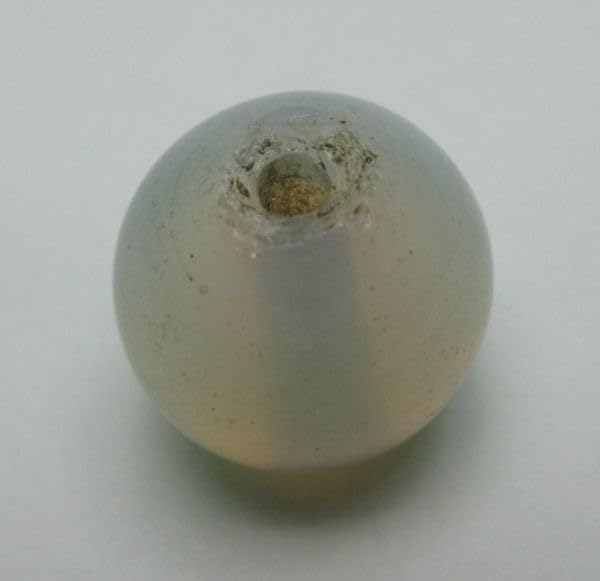 2412江戸とんぼ玉 超繊細螺旋縄紋様乳白色中玉2,とんぼ玉 BK88