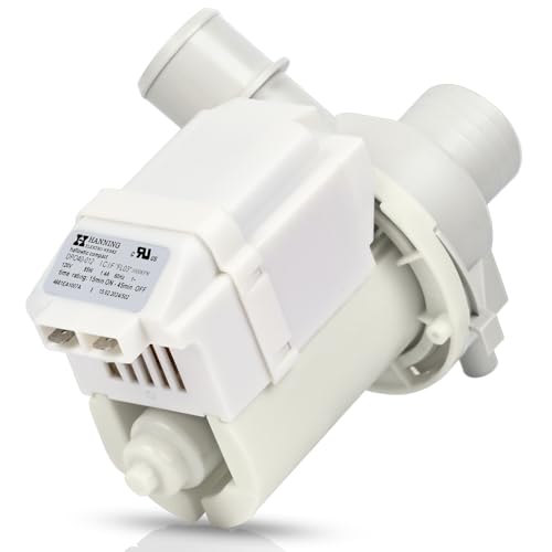 DP040-012 Drain Pump 4681EA1007A 5859EA1004F 5859EA1004P 5859EA1004G WH23X10020 Replacement for Washer Drain Pump Fits for WT1101CW WT5001CW WT7200CW WT5270CW WT1201CV WT4970CW WT4870CW