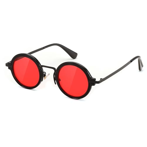 FEISEDY Retro Small Round Sunglasses for Men Women Classic Vintage Hippie Circle Style UV Protection B0208