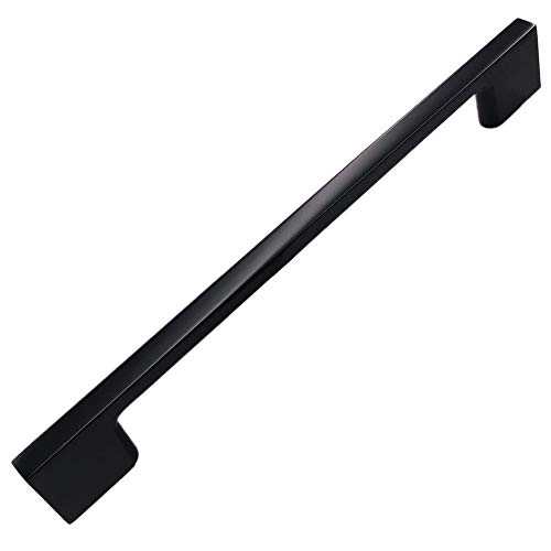 Liujiami Ferreter�a para Armarios Tiradores Colgantes - 5 Piezas 240mm Negro Manijas de Armario Muebles Gabinete Manija de Puerta Tiradores de Caj�n Tornillos Incluidos