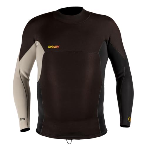 Ronix Dominator - Top de neopreno de manga larga - Pull Over - Negro - Arena miniatura 1