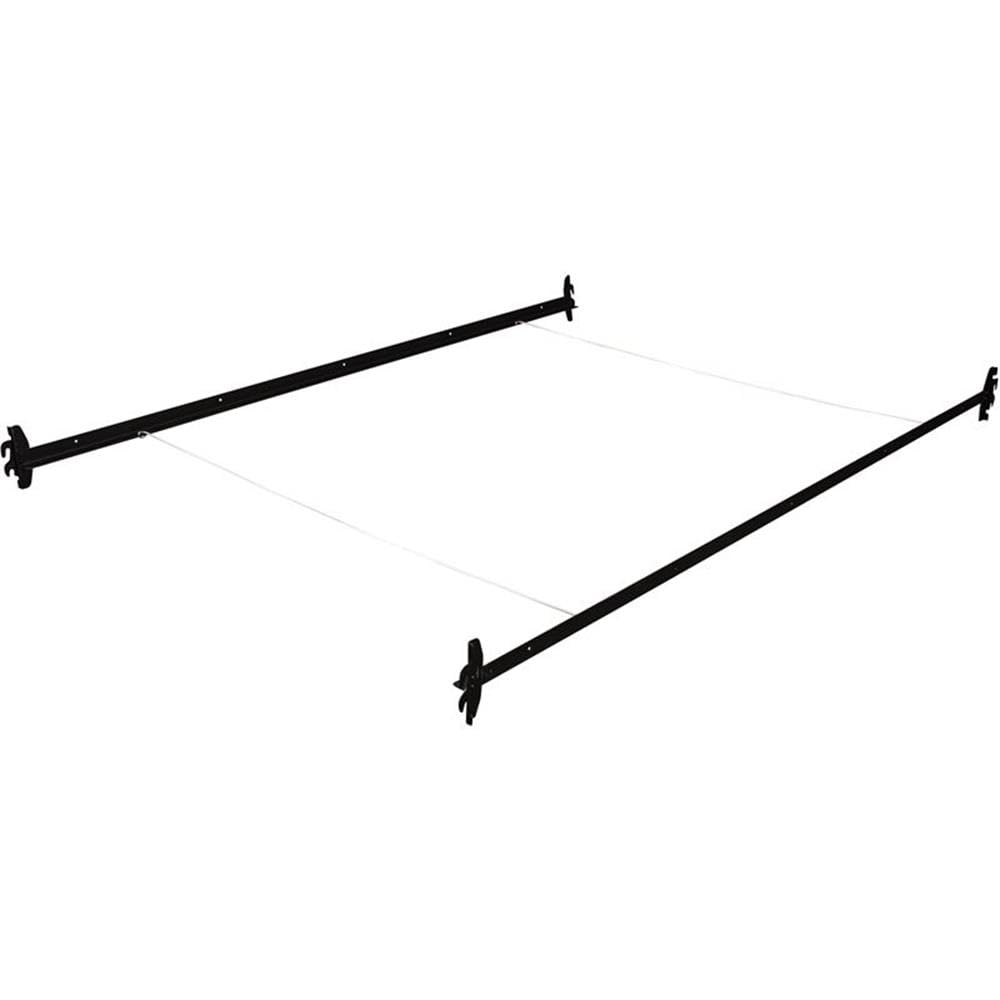 Pemberly Row Contemporary Hook On Bed Rails Twin/Full in Coffee