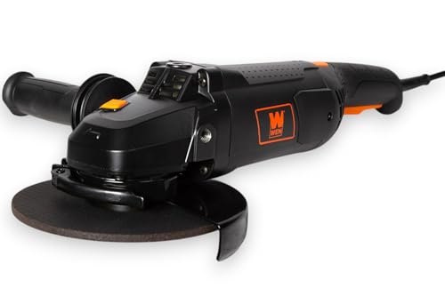 Image of WEN 15-Amp 7-Inch Angle Grinder with Reversible Handle (94487), Black