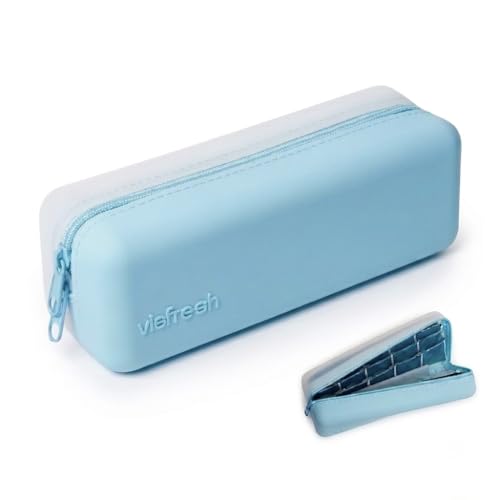 Visfresh Daily Contact Lens Travel Case R&L Labels 30-Lens Holder (Blue)