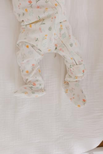 Image of Copper Pearl Zip-Up Footie Baby Pajamas - Soft Newborn Onesies for Boys & Girls, Tag-Free with Two-Way Zipper Baby Sleepers for Newborn - 24 Months, Mabel