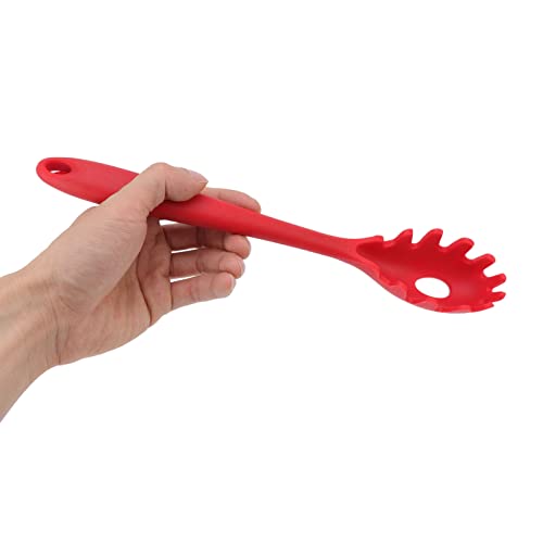 Colher de espaguete de silicone, 3 peças, garfo de massa, tudo em 1, de silicone resistente ao calor