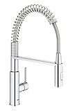 GROHE Get Swift - Grifo de cocina (caño alto extraíble, forma en C, giro de...