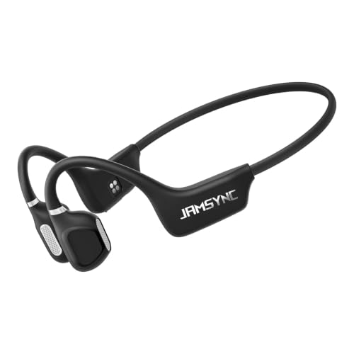 Jamsync Open Ear Headphones, Running Headphones Bluetooth 5.4 with Built-in Mic, 22g Lightweight Comfort, 14H Battery & IPX5 Waterproof Sports Headphones for Running, Cycling, Gym, Walking