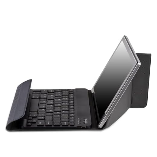 CIADAZ Capa universal para tablet de 10,1 polegadas com teclado BT Capa magnética de proteção para tablet Capa para tablet de 10 polegadas Compatibilidade universal Dobrável e portátil Teclado BT