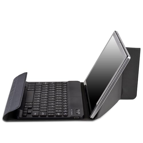 Capa Universal para Tablet de 10 1 Polegadas com Teclado BT Magnética Proteção Plegável Portátil Multifuncional Sem Fio Compatibilidade