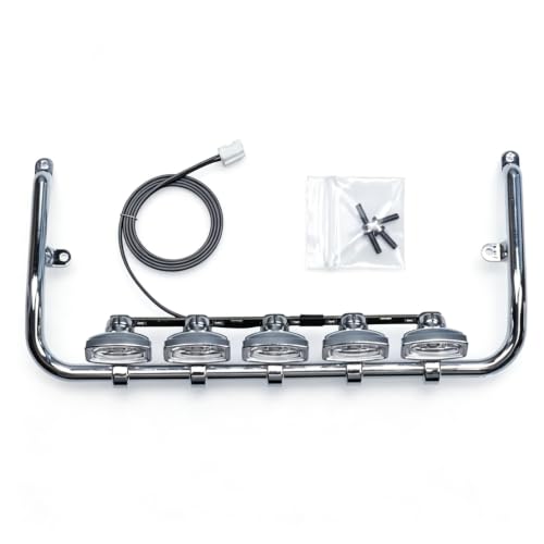 Parachoques delantero RC con focos integrados para Tamiya Volvo 750 1/14