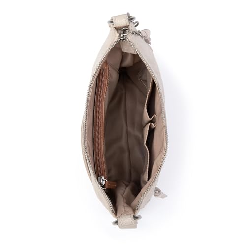 Image of The Sak Lucia Leather Crossbody Purse - Premium Leather Women's Handbag for Everyday & Travel - Cross Body Bag With Zipper