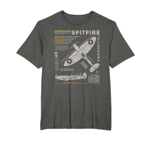 Supermarine Spitfire | RAF Avión de Caza Británico de WWII Camiseta