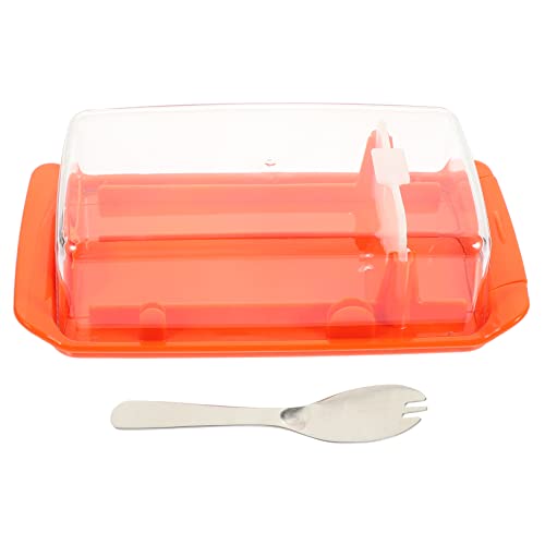 Stainless Steel Butter Cutter and Storage Box Versatile Butter Cheese Serving Container with Scoop Cutter for Freezing Easy Cleaning for Kitchen Use