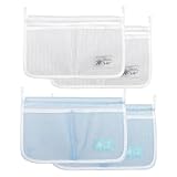 Meprotal 4 pcs Refrigerator Door Organizer Set, Fridge Hanging Mesh Bag Refrigerator Door Hanging Organizer