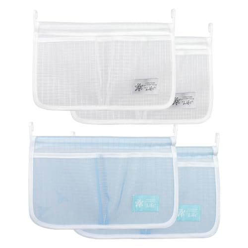 Meprotal 4 Pcs Refrigerator Door Organizer Set, Fridge Hanging Mesh Bag