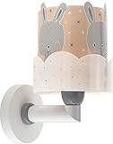 Dalber kinder Wandlampe, Kinderlampe Wandleuchte Wolken Baby Bunny Rose