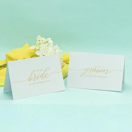 Image of Confetti! Set of 2 Wedding Card to Your Bride and /or Groom on Your (Our) Wedding Day - Love Note to Future Husband or Wife Card Keepsake Love Note Before I Do (Card For Bride & Groom)
