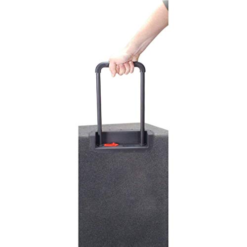 Image of PENN ELCOM Recessed Pull Out Handles - Combo of 4 | Steel & Plastic (62.2 * 24.4 * 62.2) Suit Case, Trolley Bag, Travelling Luggage | Black