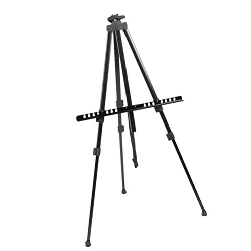 Tripé de metal reforçado com tripé de metal ExCEART para esboço de mesa de chão para exibição de des