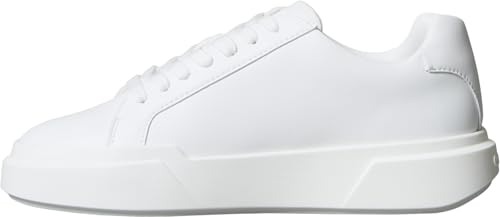 Calvin Klein Baskets Cupsole Femme Chunky Laceup en Cuir, Blanc (Triple Bright White), 39
