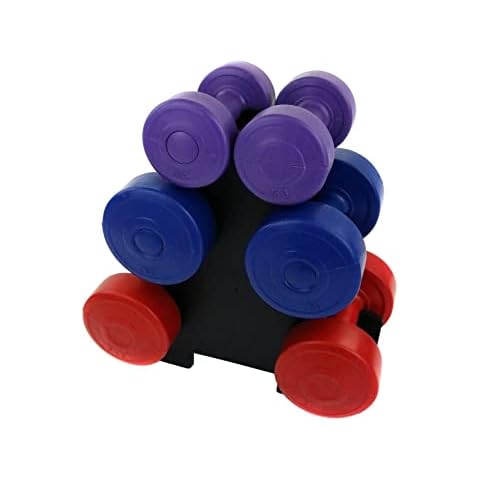 Oypla 12kg Vinyl Dumbbell Workout Set Cover