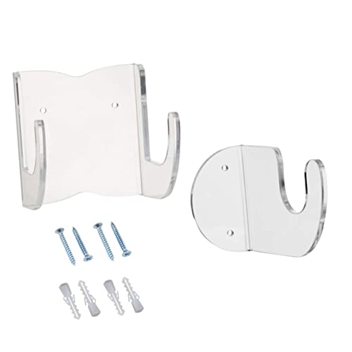 Milisten 1Set Guitar Transparent Guitar Storage Hook for Electric Bass Guitars Stylish Wall Mount Accessory for Home Office School Display