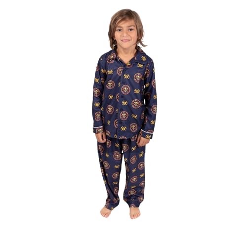 Image of Ultra Game Youth NBA Official 2-Piece Super Soft Button Down Pajamas Set