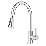 FORIOUS Robinet Cuisine, Mitigeur Cuisine avec Douchette Extractible, Robinet Evier de Cui...