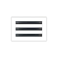 BUILDMART - 10x6 White Modern AC Vent Cover - Decorative Air Vent - Standard Linear Slot Diffuser - Register Grille for Ceiling, Walls & Floors - Texas Buildmart
