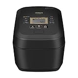 日立(HITACHI) 炊飯器 5.5合 圧力&スチームIH 蒸気カット RZ-V100FM K フロストブラック 八代目儀兵衛 監修 日本製 大火力 沸騰鉄釜 ふっくら御膳