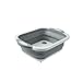 Plegable Multifuncional Lavabo/Cesta De Almacenamiento De Frutas, También Puede Cortar Verduras, Llevar Filtro De Agua, Fondo Antideslizante, Amplia Gama De Usos, 25x19.6cm