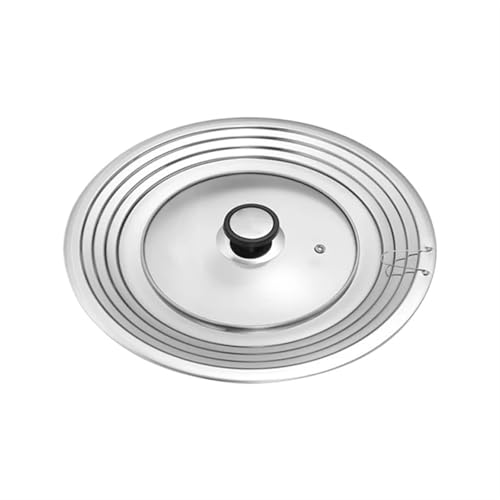 Tapa Sarten, Tapaderas Para Sartenes Tapa universal de acero inoxidable for ollas y sartenes sartén apta for utensilios cocina 8,2 a 12,5 pulgadas con perilla